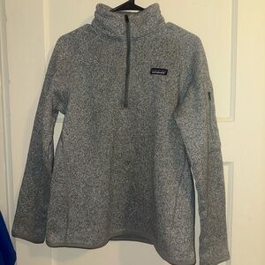 Patagonia Heather Gray Better Sweater 1/4 zip